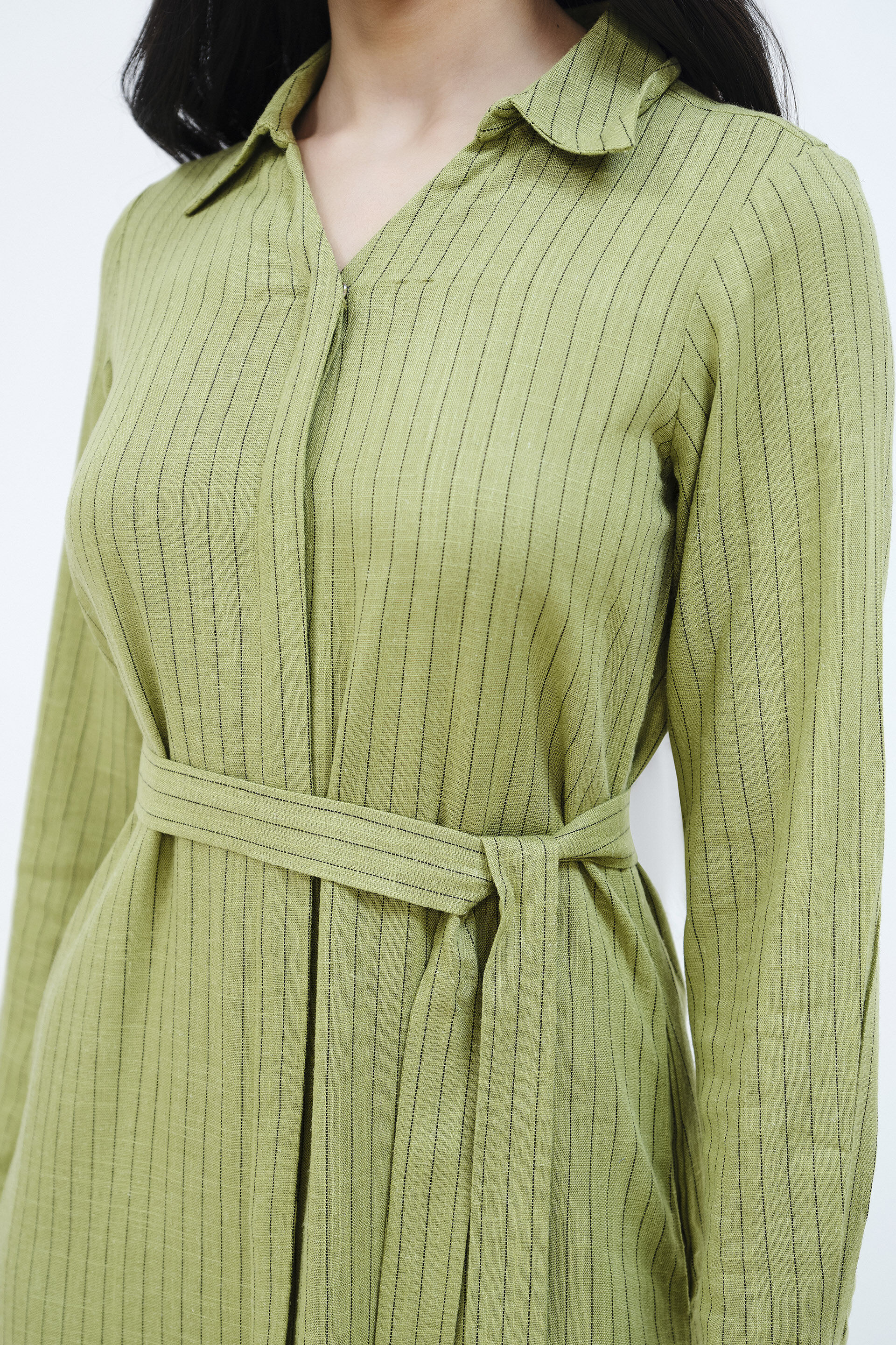 Soft Green Shirt Dress, Mint, image 5